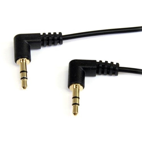 StarTech.com 6 ft Slim 3.5mm Right Angle Stereo Audio Cable - M/M MU6MMS2RA