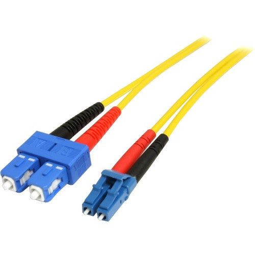 StarTech.com 4m Fiber Optic Cable - Single-Mode Duplex 9/125 - LSZH - LC/SC - OS1 - LC to SC Fiber Patch Cable SMFIBLCSC4