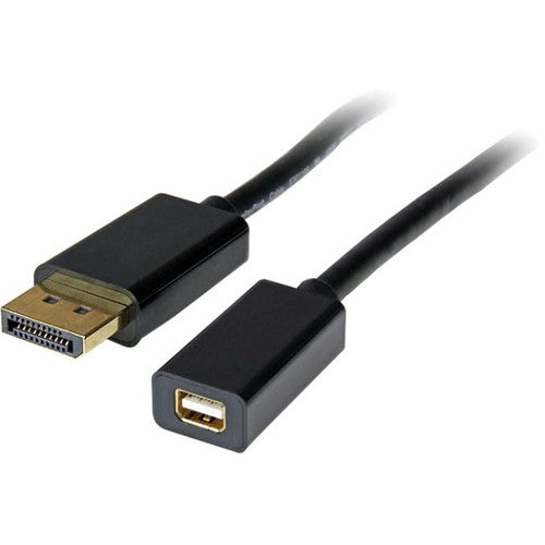 StarTech.com 3ft (1m) DisplayPort to Mini DisplayPort Cable, 4K x 2K Video, DP Male to Mini DP Female Adapter Cable, DP to mDP 1.2 Monitor DP2MDPMF3