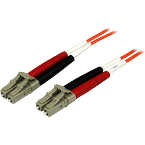 StarTech.com 3m Fiber Optic Cable - Multimode Duplex 50/125 - OFNP Plenum - LC/LC - OM2 - LC to LC Fiber Patch Cable 50FIBPLCLC3