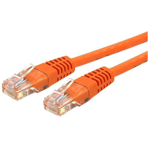 StarTech.com 25ft CAT6 Ethernet Cable - Orange Molded Gigabit - 100W PoE UTP 650MHz - Category 6 Patch Cord UL Certified Wiring/TIA C6PATCH25OR