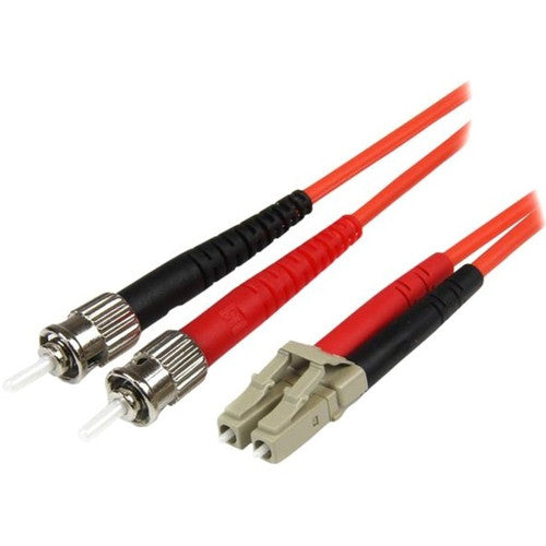 StarTech.com 5m Fiber Optic Cable - Multimode Duplex 50/125 - LSZH - LC/ST - OM2 - LC to ST Fiber Patch Cable 50FIBLCST5