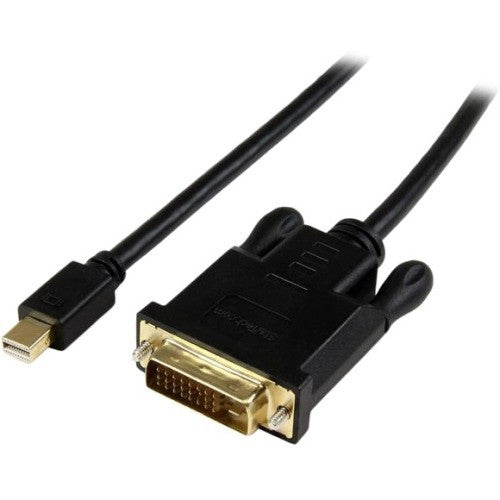 StarTech.com 3ft Mini DisplayPort to DVI Cable, Active Mini DP to DVI-D Adapter/Converter Cable, 1080p Video, mDP to DVI Monitor/Display MDP2DVIMM3BS