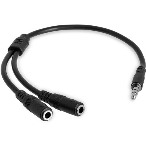 StarTech.com Slim Stereo Splitter Cable - 3.5mm Male to 2x 3.5mm Female MUY1MFFS