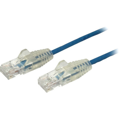 StarTech.com Câble CAT6 6 pouces - Cordon de brassage CAT6 fin - Connecteurs RJ45 bleus sans accroc - Câble Ethernet Gigabit - 28 AWG - LSZH (N6PAT6INBLS) N6PAT6INBLS
