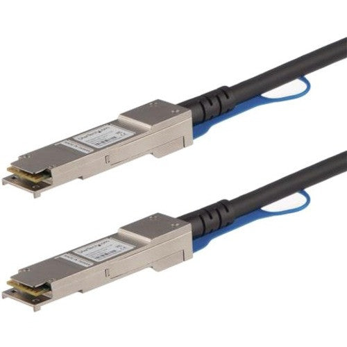 StarTech.com Câble à connexion directe MSA non codé compatible 1 m 40G QSFP+ vers QSFP+ - 40 GbE QSFP+ DAC en cuivre 40 Gbit/s Twinax passif faible consommation QSFP40GPC1M