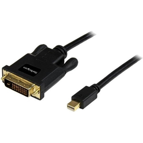 StarTech.com 6ft Mini DisplayPort to DVI Cable, Mini DP to DVI-D Adapter/Converter Cable, 1080p Video, mDP 1.2 to DVI Monitor/Display MDP2DVIMM6B