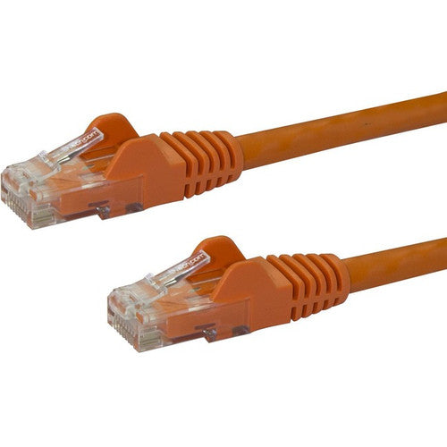 StarTech.com 14ft CAT6 Ethernet Cable - Orange Snagless Gigabit - 100W PoE UTP 650MHz Category 6 Patch Cord UL Certified Wiring/TIA N6PATCH14OR