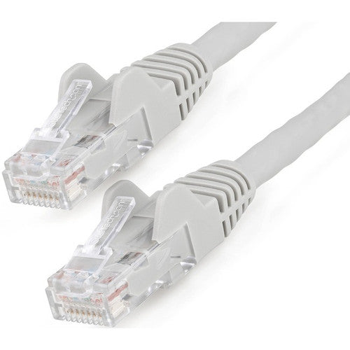 StarTech.com Câble Ethernet CAT6 de 30 cm, LSZH (faible fumée, zéro halogène) 10 GbE sans accroc, 100 W PoE UTP RJ45, cordon de brassage réseau gris, ETL N6LPATCH1GR