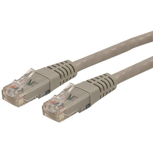 StarTech.com 15ft CAT6 Ethernet Cable - Gray Molded Gigabit - 100W PoE UTP 650MHz - Category 6 Patch Cord UL Certified Wiring/TIA C6PATCH15GR