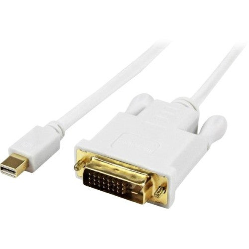 StarTech.com 6 ft Mini DisplayPort to DVI Active Adapter Converter Cable - mDP to DVI 1920x1200 - White MDP2DVIMM6WS