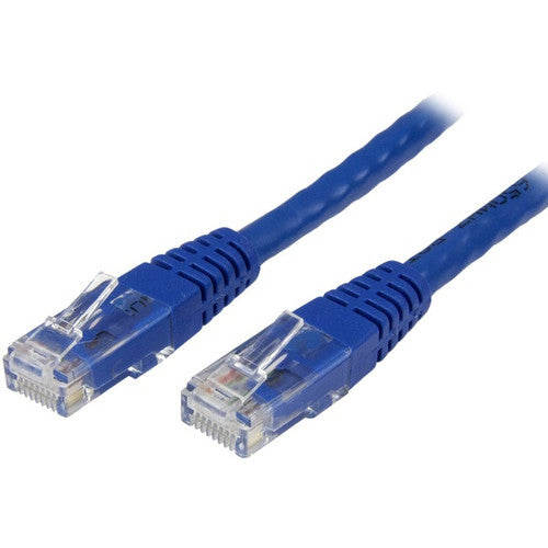 StarTech.com Câble Ethernet CAT6 de 0,3 m – Gigabit moulé bleu – 100 W PoE UTP 650 MHz – Cordon de brassage catégorie 6 Câblage certifié UL/TIA C6PATCH1BL