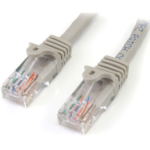 StarTech.com 15 ft Gray Snagless Cat5e UTP Patch Cable 45PATCH15GR