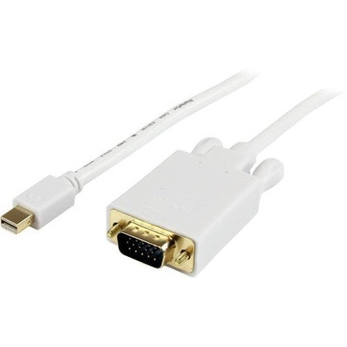 StarTech.com 3 ft Mini DisplayPort to VGAAdapter Converter Cable - mDP to VGA 1920x1200 - White MDP2VGAMM3W