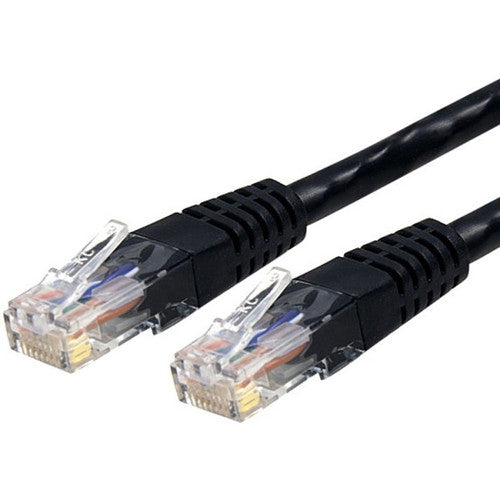 StarTech.com 15ft CAT6 Ethernet Cable - Black Molded Gigabit - 100W PoE UTP 650MHz - Category 6 Patch Cord UL Certified Wiring/TIA C6PATCH15BK