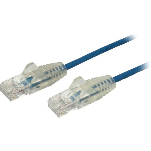 StarTech.com 1 ft CAT6 Cable - Slim CAT6 Patch Cord - Blue - Snagless RJ45 Connectors - Gigabit Ethernet Cable - 28 AWG - LSZH (N6PAT1BLS) N6PAT1BLS