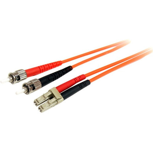 StarTech.com Câble fibre optique 3 m - Duplex multimode 62,5/125 - LSZH - LC/ST - OM1 - Câble de brassage fibre LC vers ST FIBLCST3