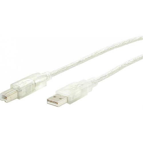 StarTech.com StarTech.com Transparent USB 2.0 cable - 4 pin USB Type A (M) - 4 pin USB Type B (M) - 10 ft USBFAB10T