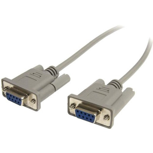 StarTech.com StarTech.com Cross Wired DB9 Serial Null Modem Cable - F/F - Serial/Null Modem Cable - 1 x DB-9, 1 x DB-9 - Serial/Null Modem Cable Crossover External - 25 ft SCNM9FF25