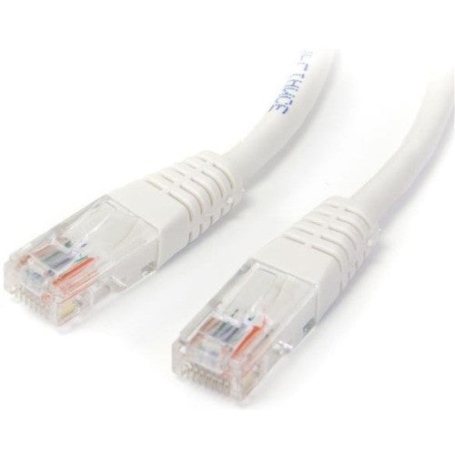 StarTech.com 1 ft White Molded Cat5e UTP Patch Cable M45PATCH1WH