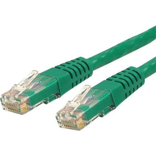 StarTech.com 35ft CAT6 Ethernet Cable - Green Molded Gigabit - 100W PoE UTP 650MHz - Category 6 Patch Cord UL Certified Wiring/TIA C6PATCH35GN