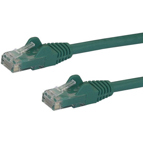 StarTech.com 14ft CAT6 Ethernet Cable - Green Snagless Gigabit - 100W PoE UTP 650MHz Category 6 Patch Cord UL Certified Wiring/TIA N6PATCH14GN