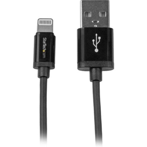 StarTech.com Câble connecteur Lightning Apple® 8 broches vers USB noir de 1 m (3 pieds) pour iPhone / iPod / iPad USBLT1MB