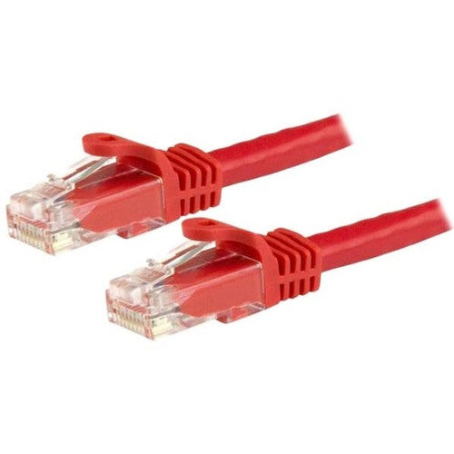 StarTech.com 2ft CAT6 Ethernet Cable - Red Snagless Gigabit - 100W PoE UTP 650MHz Category 6 Patch Cord UL Certified Wiring/TIA N6PATCH2RD