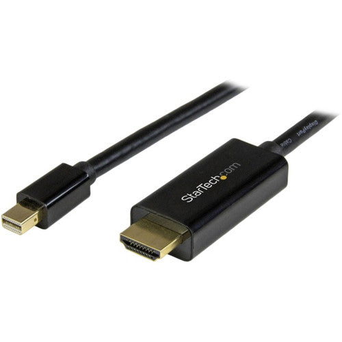 StarTech.com Câble convertisseur mini DisplayPort vers HDMI - 6 pieds (2 m) - 4K MDP2HDMM2MB