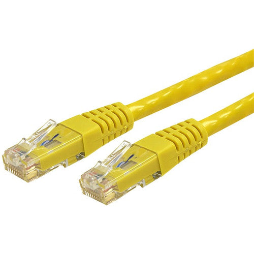 StarTech.com Câble Ethernet CAT6 de 15,2 m – Gigabit moulé jaune – 100 W PoE UTP 650 MHz – Cordon de brassage catégorie 6 Câblage certifié UL/TIA C6PATCH50YL