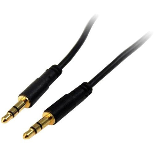 StarTech.com 1 ft Slim 3.5mm Stereo Audio Cable - M/M MU1MMS