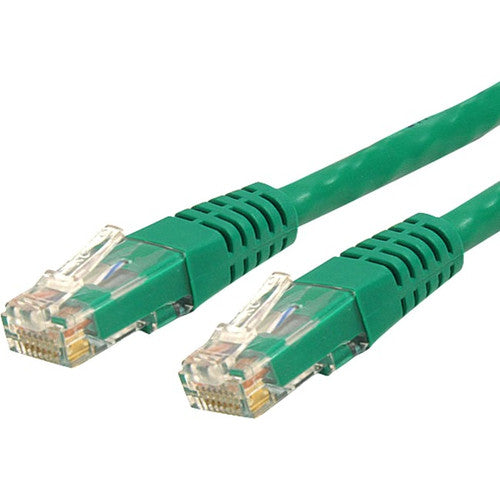 StarTech.com Câble Ethernet CAT6 de 1,5 m – Gigabit moulé vert – 100 W PoE UTP 650 MHz – Cordon de brassage catégorie 6 Câblage certifié UL/TIA C6PATCH5GN