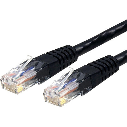 StarTech.com Câble Ethernet CAT6 de 7,6 m – Gigabit moulé noir – 100 W PoE UTP 650 MHz – Cordon de brassage catégorie 6 Câblage certifié UL/TIA C6PATCH25BK