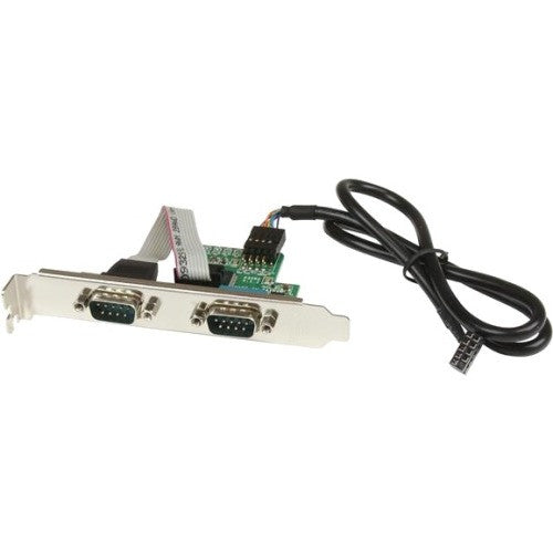 StarTech.com Motherboard Serial Port - Internal - 2 Port - Bus Powered - FTDI USB to Serial Adapter - USB to RS232 Adapter ICUSB232INT2