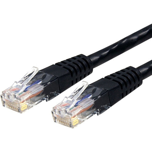 StarTech.com Câble Ethernet CAT6 de 0,9 m – Gigabit moulé noir – 100 W PoE UTP 650 MHz – Cordon de brassage catégorie 6 Câblage certifié UL/TIA C6PATCH2BK