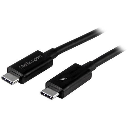 StarTech.com Thunderbolt 3 Cable - 6 ft / 2m - 4K 60Hz - 20Gbps - USB C to USB C Cable - Thunderbolt 3 USB Type C Charger Cable TBLT3MM2M