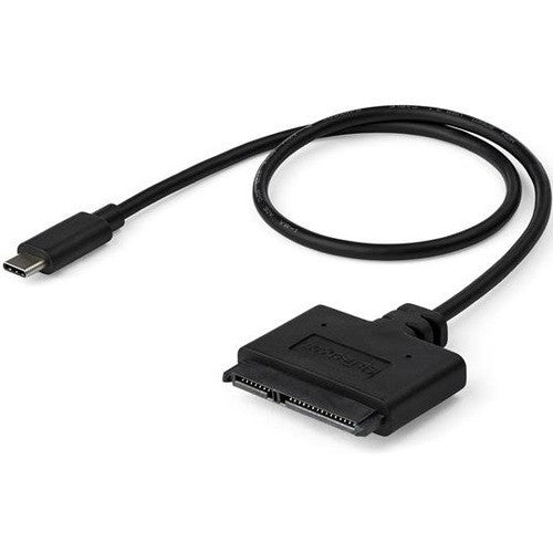 StarTech.com USB C To SATA Adapter - for 2.5" SATA Drives - UASP - External Hard Drive Cable - USB Type C to SATA Adapter USB31CSAT3CB