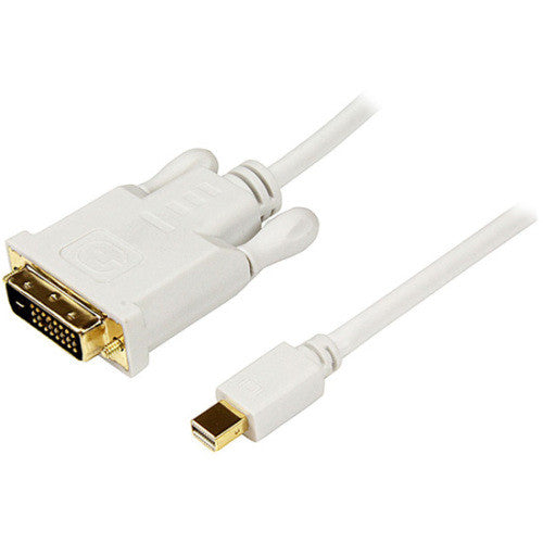 StarTech.com 3 ft Mini DisplayPort to DVI Adapter Converter Cable - Mini DP to DVI 1920x1200 - White MDP2DVIMM3W