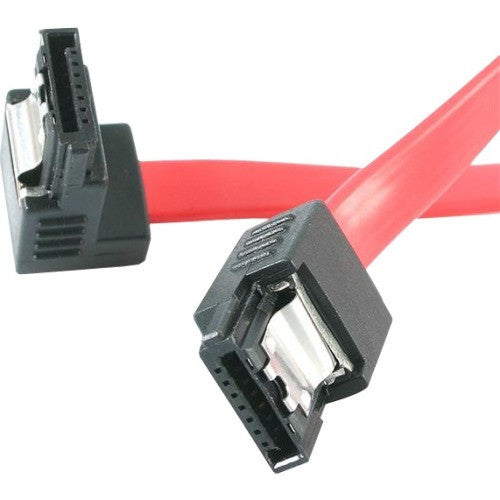 StarTech.com 12in Latching SATA to Right Angle SATA Serial ATA Cable LSATA12RA1