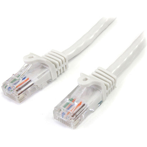 StarTech.com 10 ft White Snagless Cat5e UTP Patch Cable 45PATCH10WH