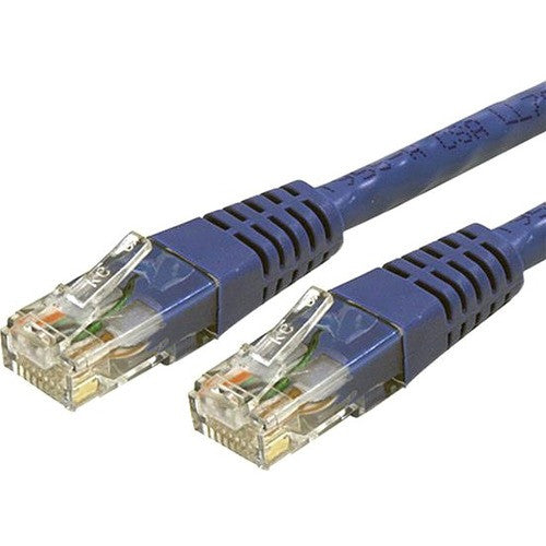 StarTech.com Câble Ethernet CAT6 de 30,5 m – Gigabit moulé bleu – 100 W PoE UTP 650 MHz – Cordon de brassage catégorie 6 Câblage certifié UL/TIA C6PATCH100BL