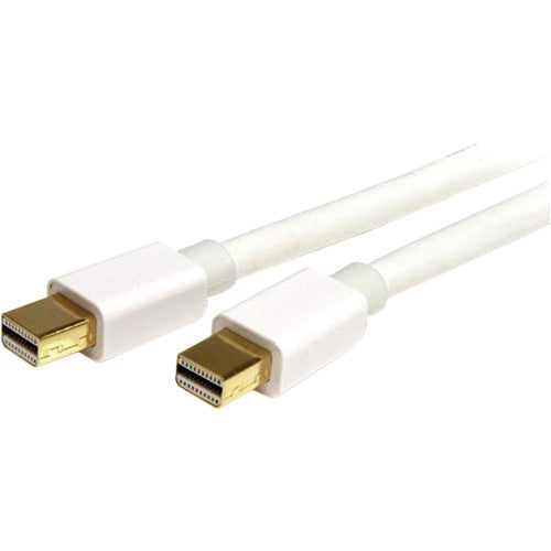 StarTech.com 6ft (2m) Mini DisplayPort Cable, 4K x2K Ultra HD Video, Mini DisplayPort 1.2 Cable, Mini DP Cable for Monitor, White mDP Cord MDPMM2MW