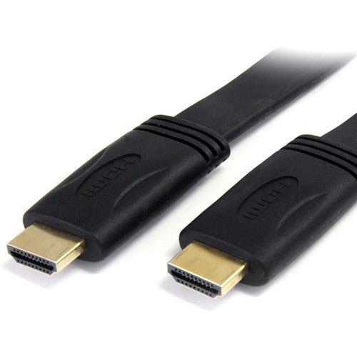 StarTech.com Câble HDMI plat haute vitesse de 10 pieds avec Ethernet - Câble HDMI Ultra HD 4k x 2k - HDMI vers HDMI M/M HDMIMM10FL