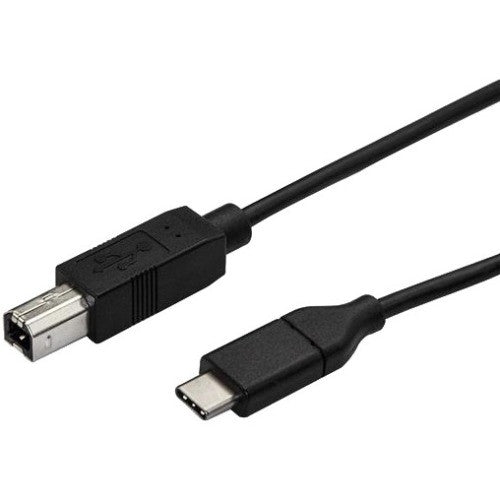 StarTech.com 0.5m USB C to USB B Printer Cable - M/M - USB 2.0 - USB C to USB B Cable - USB C Printer Cable - USB Type C to Type B Cable USB2CB50CM