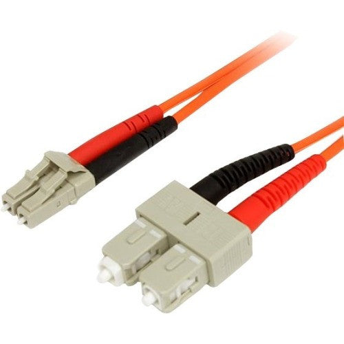 StarTech.com 1m Fiber Optic Cable - Multimode Duplex 62.5/125 - LSZH - LC/SC - OM1 - LC to SC Fiber Patch Cable FIBLCSC1