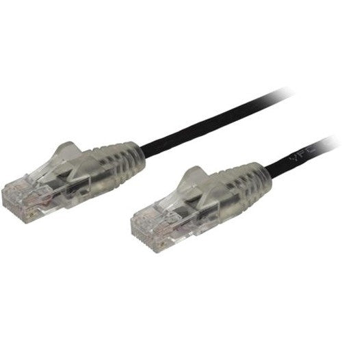 StarTech.com Câble CAT6 6 pouces - Cordon de brassage CAT6 fin - Connecteurs RJ45 noirs sans accroc - Câble Ethernet Gigabit - 28 AWG - LSZH (N6PAT6INBKS) N6PAT6INBKS