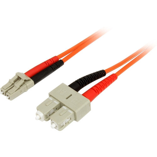 StarTech.com Câble fibre optique 5 m - Duplex multimode 62,5/125 - LSZH - LC/SC - OM1 - Câble de raccordement fibre LC vers SC FIBLCSC5