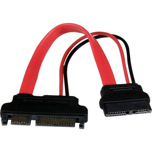 StarTech.com 6in Slimline SATA to SATA Adapter with Power - F/M SLSATAADAP6