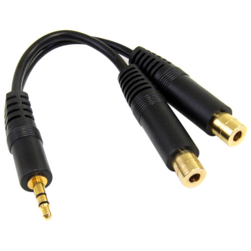 StarTech.com StarTech.com Stereo Splitter Cable - Phono Stereo 3.5mm (M) - Phono 2x Stereo (F) - 6in MUY1MFF