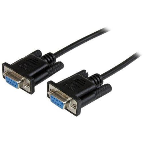 StarTech.com Câble null modem série DB9 RS232 noir 1 m F/F SCNM9FF1MBK